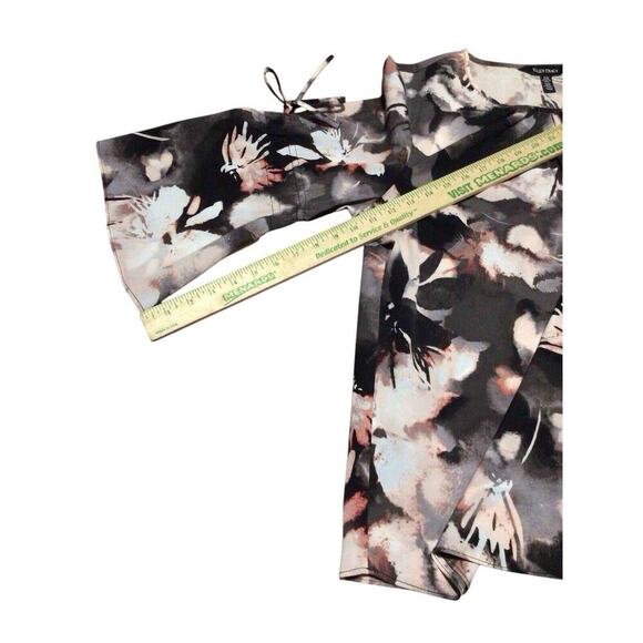 Ellen Tracy Multicolor Abstract Floral Pullover Womens Blouse XL - Picture 8 of 8